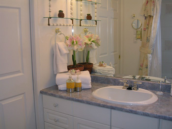 Garden Suite Bathroom at Ridgeview Gardens Bed and Breakfast